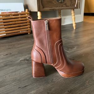 Steve Madden Maggie Brown Leather Boot